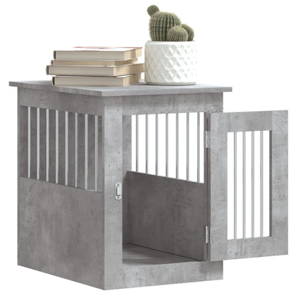 Jaula Para Perros Madera Ingeniería Gris Hormigón 45x62x59 Cm_4