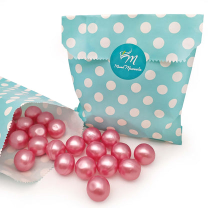 Caja 40 Perlas De Baño Con Aroma A Rosas - Con Aceite De Soja - Hidratante Y Aromática - Forma Bola_4