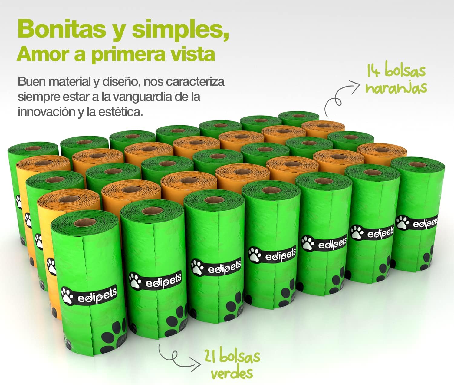 Bolsas De Caca Para Perros Biodegradables 36 Rollos_2