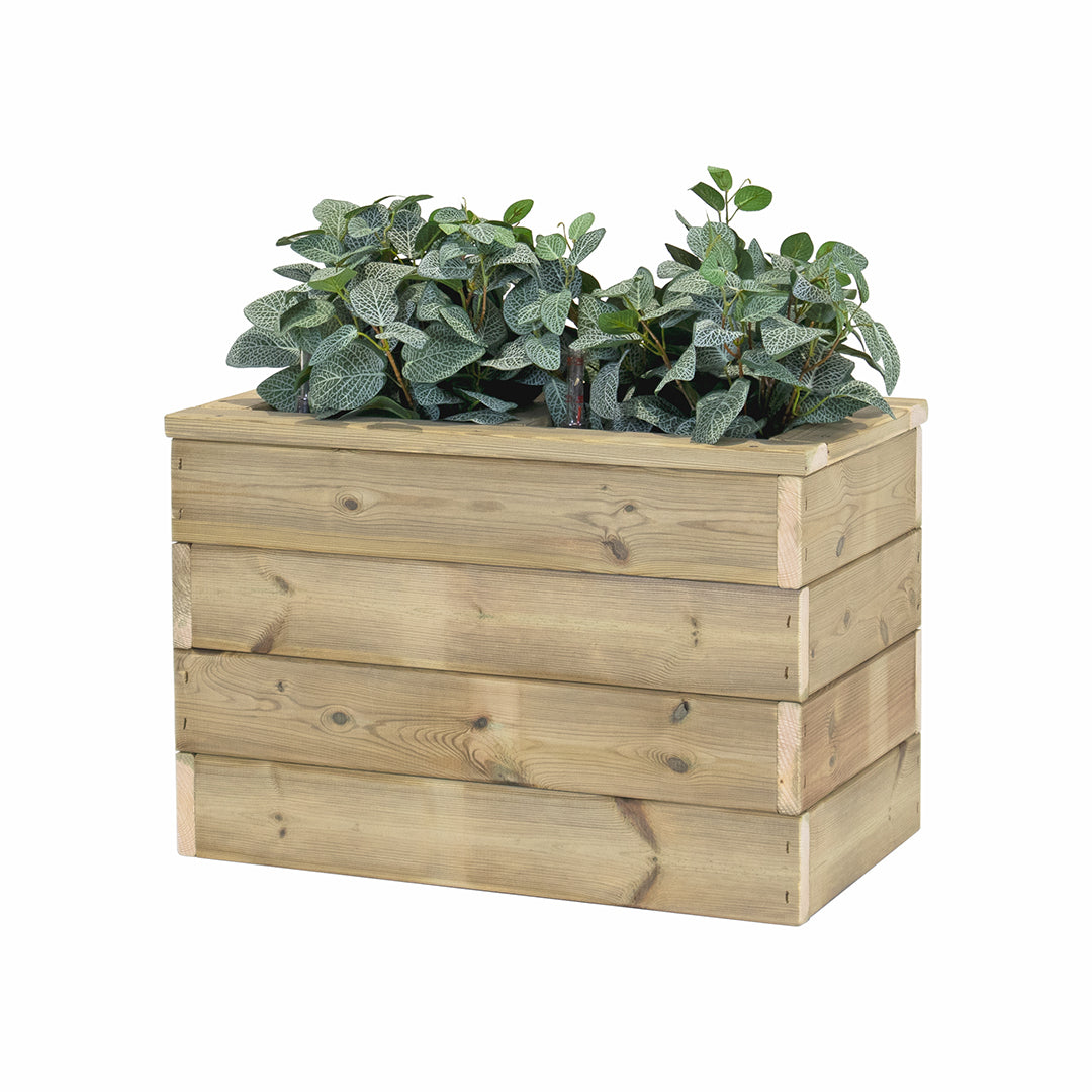 Jardinera Con Autorriego De Madera Nidum Basic Interior Y Exterior Hortalia 60x34x40 Cm_0
