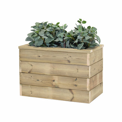 Jardinera Con Autorriego De Madera Nidum Basic Interior Y Exterior Hortalia 60x34x40 Cm_0