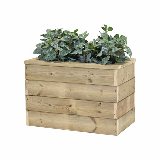 Jardinera Con Autorriego De Madera Nidum Basic Interior Y Exterior Hortalia 60x34x40 Cm_0