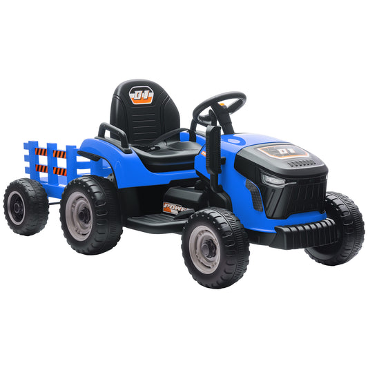 Tractor Eléctrico Infantil Aiyaplay Plástico, Metal Azul 139x58x55 Cm 370-389v90bu_0