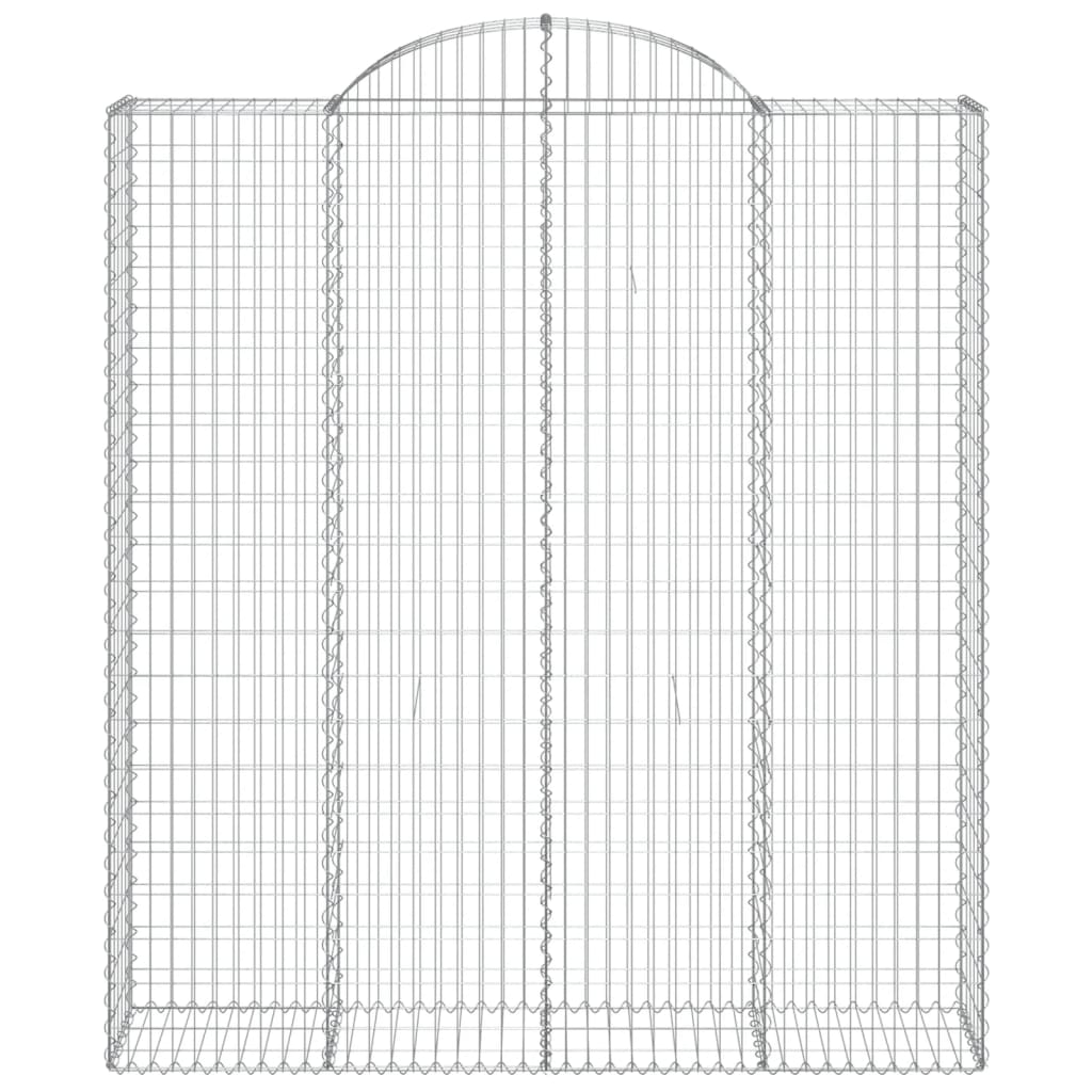 Cestas De Gaviones 3 Uds Forma De Arco Hierro 200x50x220/240 Cm_3