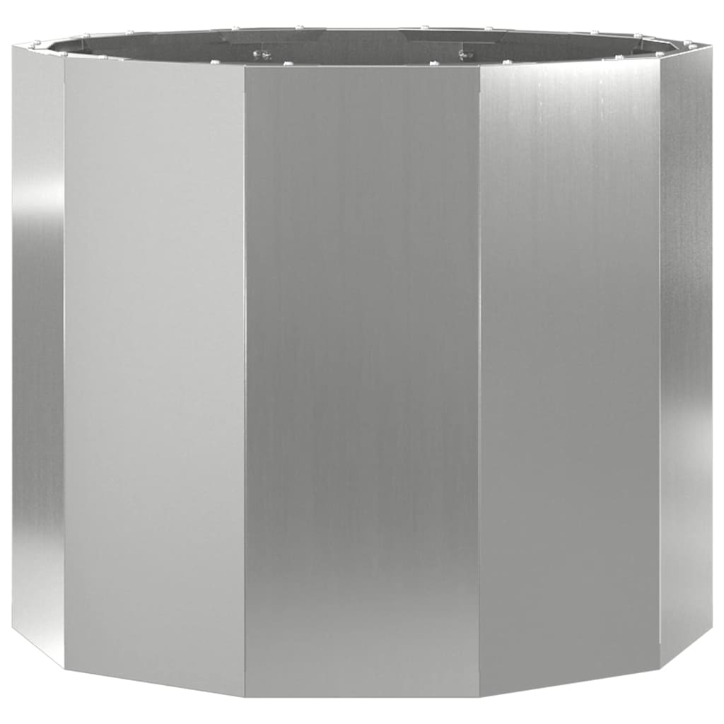 Jardinera Plateado 60 X 60 X 50 Cm Acero Galvanizado_4