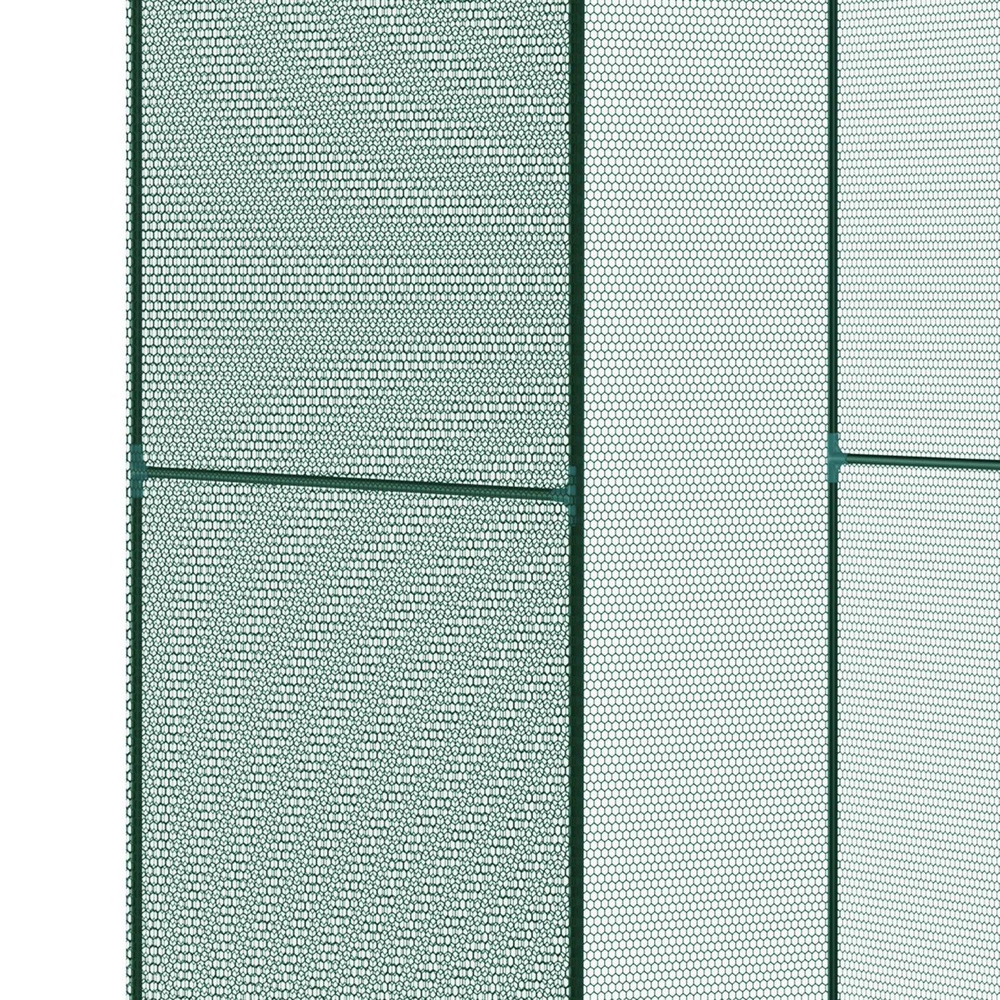 Outsunny Jaula De Cultivo Con Puerta Enrollable Y Marco De Acero 120x120x180 Cm_4