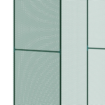 Outsunny Jaula De Cultivo Con Puerta Enrollable Y Marco De Acero 120x120x180 Cm_4