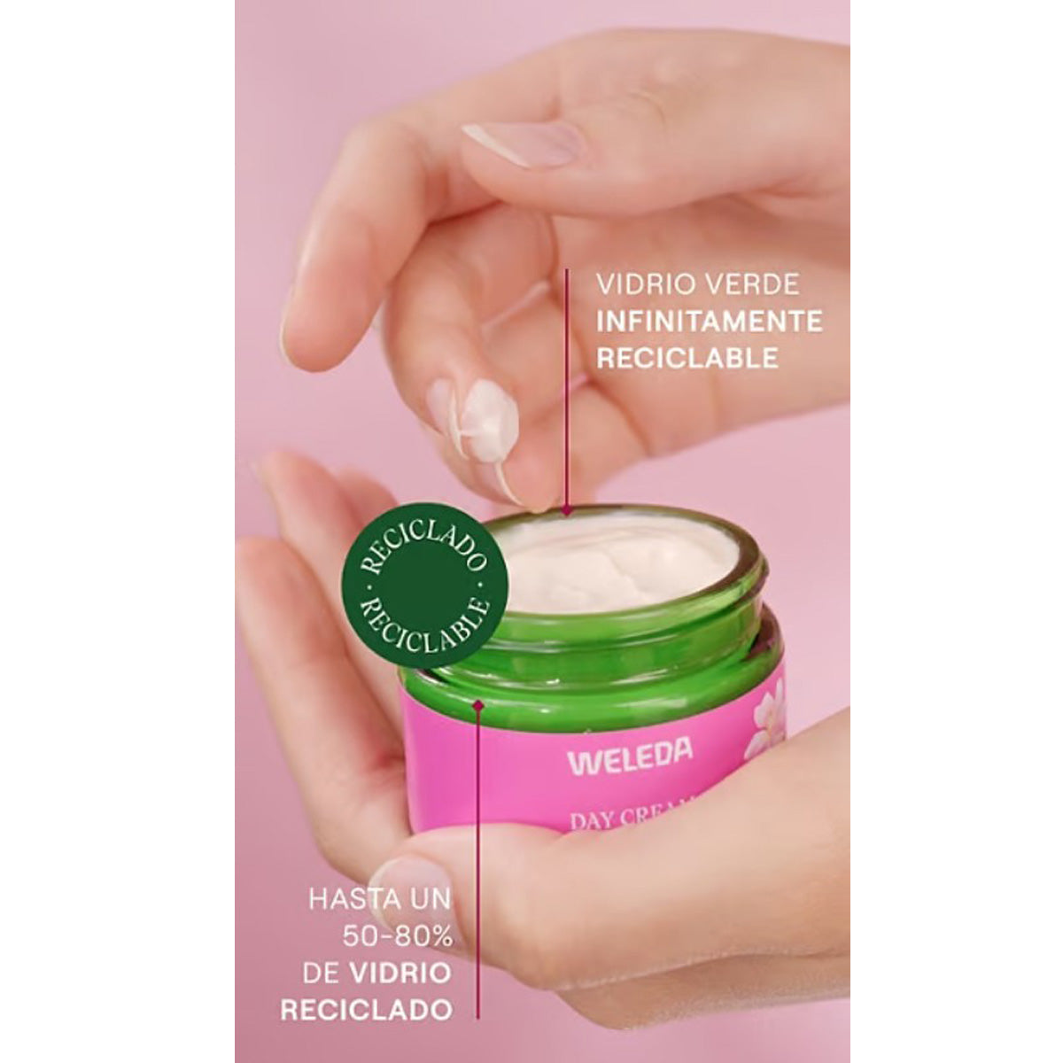 Crema de Día Alisante de Rosa Mosqueta y Té Blanco, Weleda, 40ml