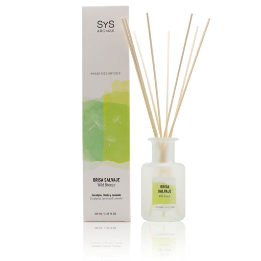 Ambientador Mikado Brisa Salvaje Experience SYS Aromas 100 ml | Eucalipto, Limón y Lavanda | Refrescante_0