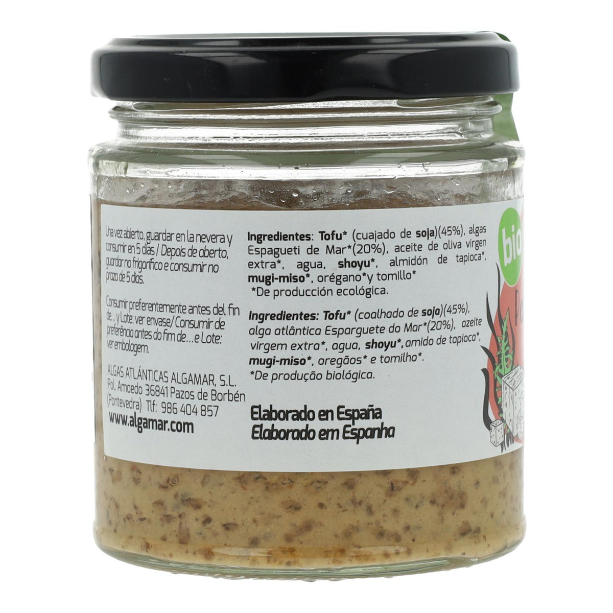 Paté de  Algas Algamar 180 g