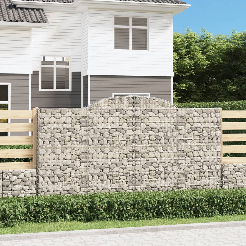 Cestas Gaviones 17 Uds Forma De Arco Hierro 300x50x160/180 Cm_1