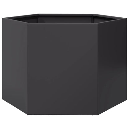 Jardinera Hexagonal Acero Negra 69x60x45 Cm_5