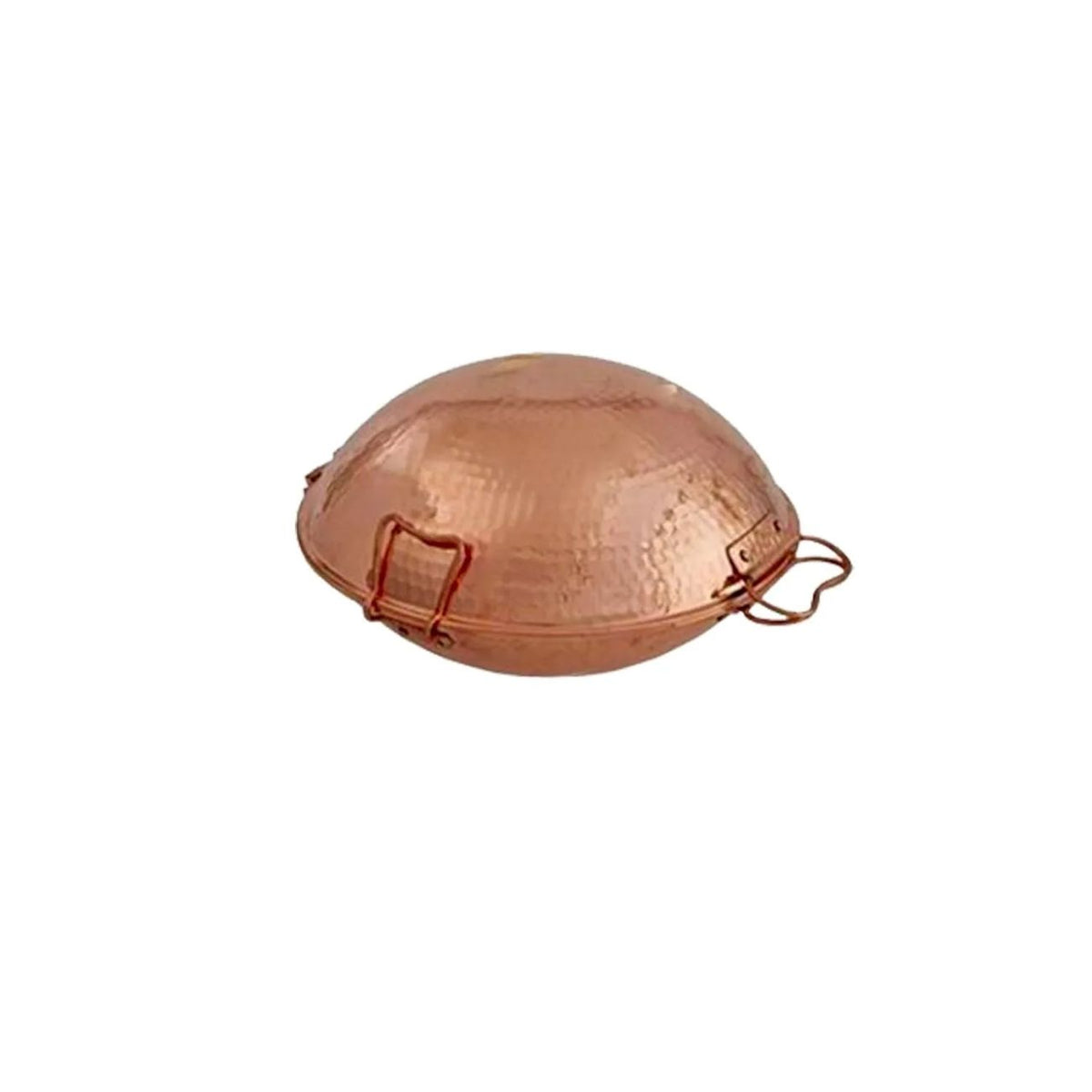 Cataplana De Cobre 30 Cm Para Pescado, Carne Y Mariscos - Cocción Al Vapor Hermética_0