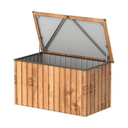 Apolo 585 L Metal Storage Chest With Wood Effect_2