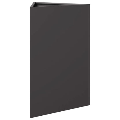 Jardinera Triangular Acero Negro 50x43x75 Cm_3