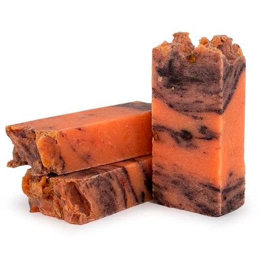 Pack 10 Jabón Natural Canela Y Naranja - Exfoliante Suave - Alivia Irritaciones - Indicado Para Después Del Afeitado_0