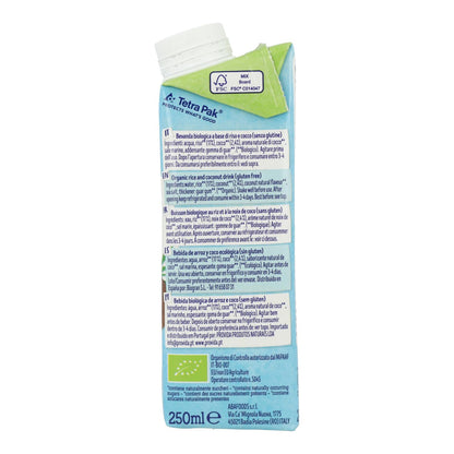 Bebida de Arroz y Coco ecológica Bio Isola BIO 250 ml