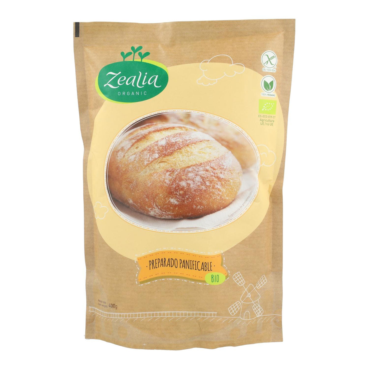 Preparado de Harinas Panificables BIO Sin Gluten Zealia 500 g