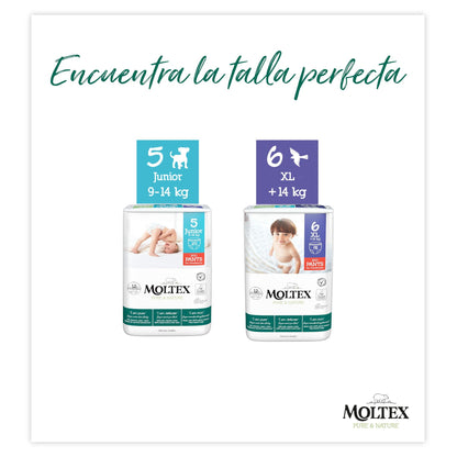 Pants Moltex Pure &amp; Nature T5 (9-14 kg), 20 Uds