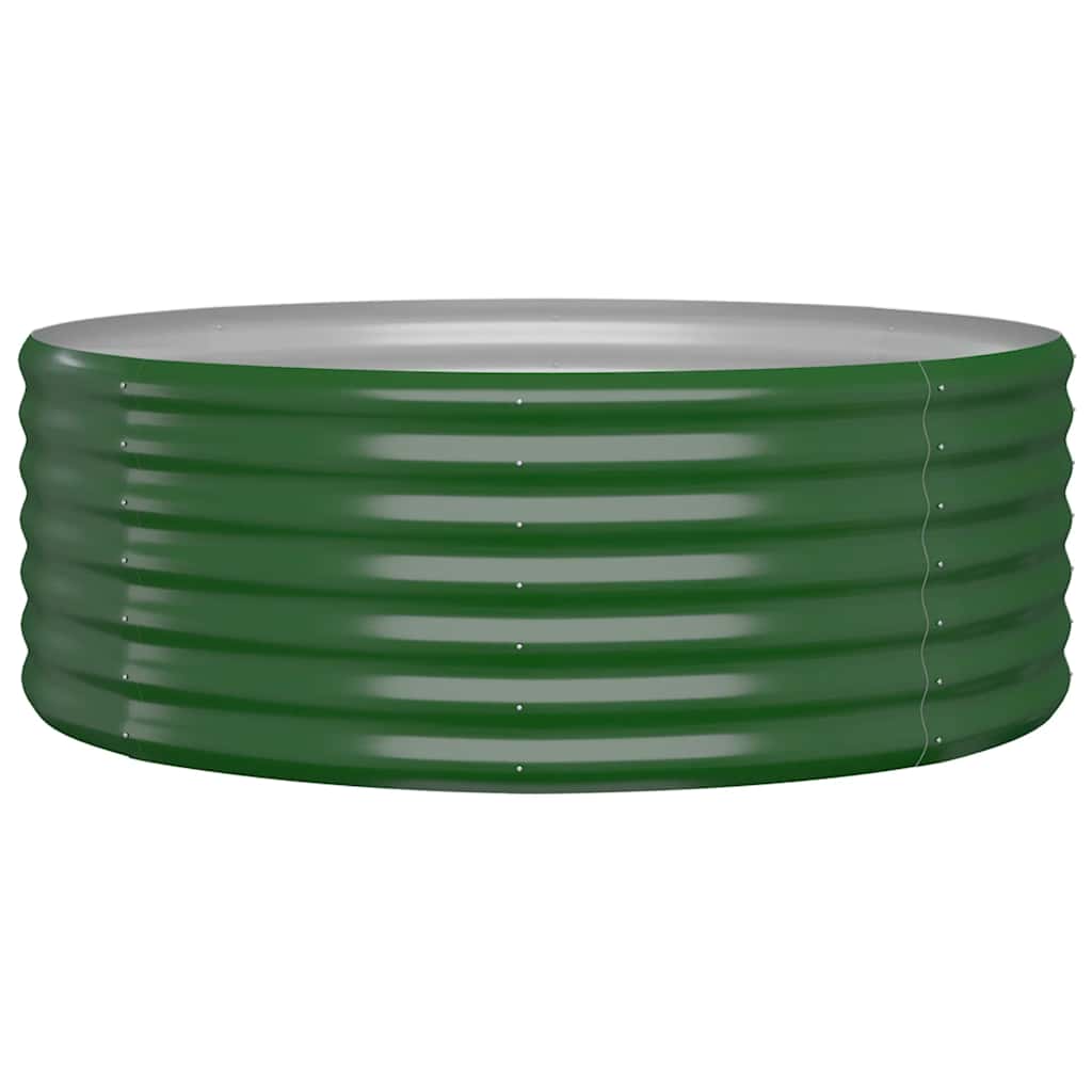 Jardinera Arriate Acero Galvanizado Verde 100x100x36 Cm_0