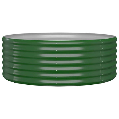Jardinera Arriate Acero Galvanizado Verde 100x100x36 Cm_0