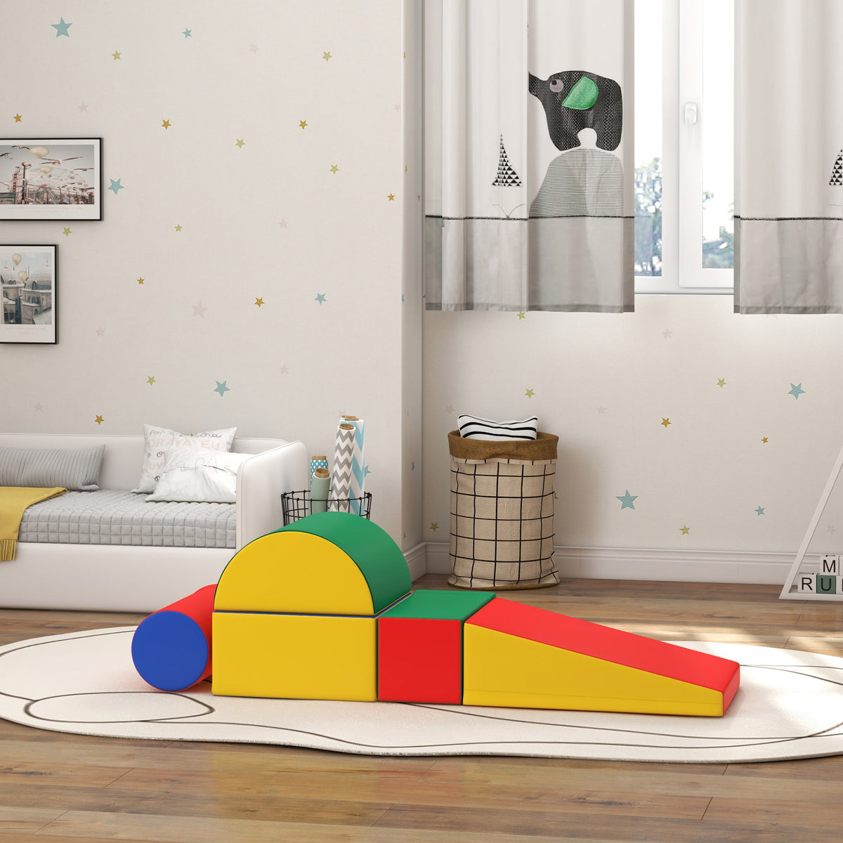 Bloques De Espuma Homcom Pu, Epe Multicolor 40.6x40.6x20.3 Cm 3d0-004v02mx_1