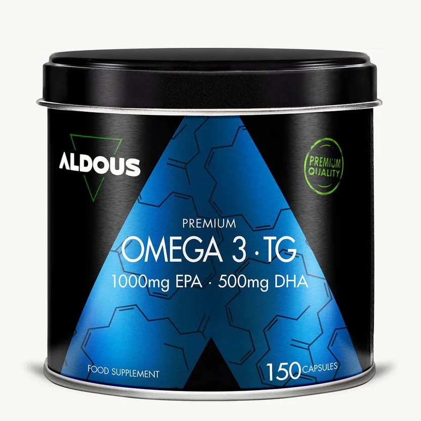 Omega 3 Capsulas Premium 1000 mg EPA y 500 mg DHA Aldous Bio 150 Cápsulas