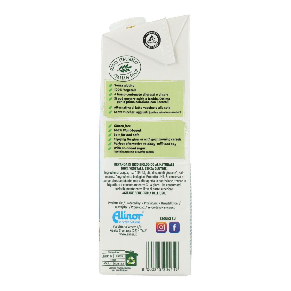 Pack 10 x Bebida de Arroz  Vitariz 1 L