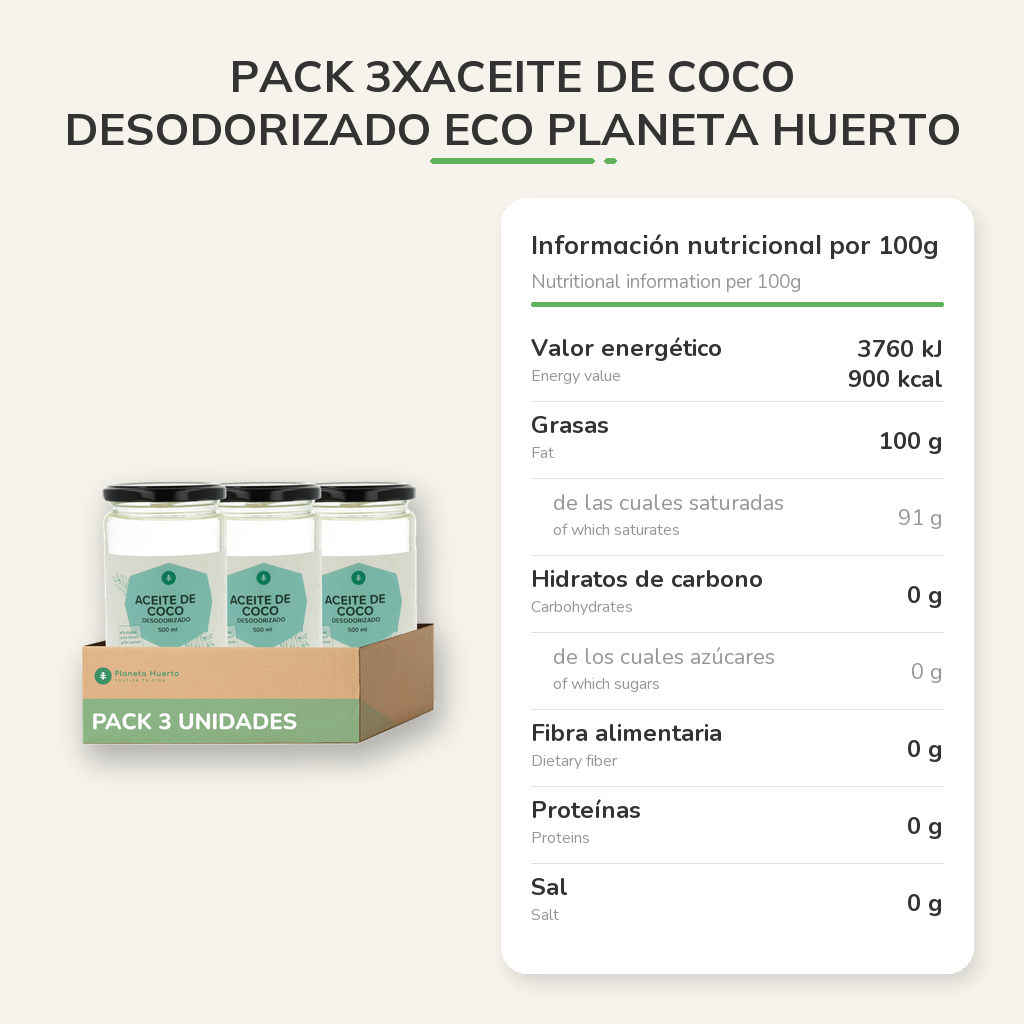 Información nutricional