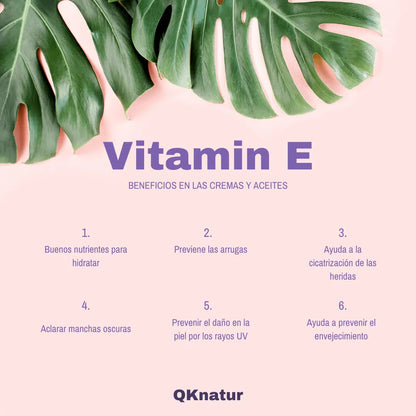 QKnatur - Vitamina E Líquida Pura (tocopherol) 30 Ml - Natural Vegetal - Antioxidante Y Antiedad_3
