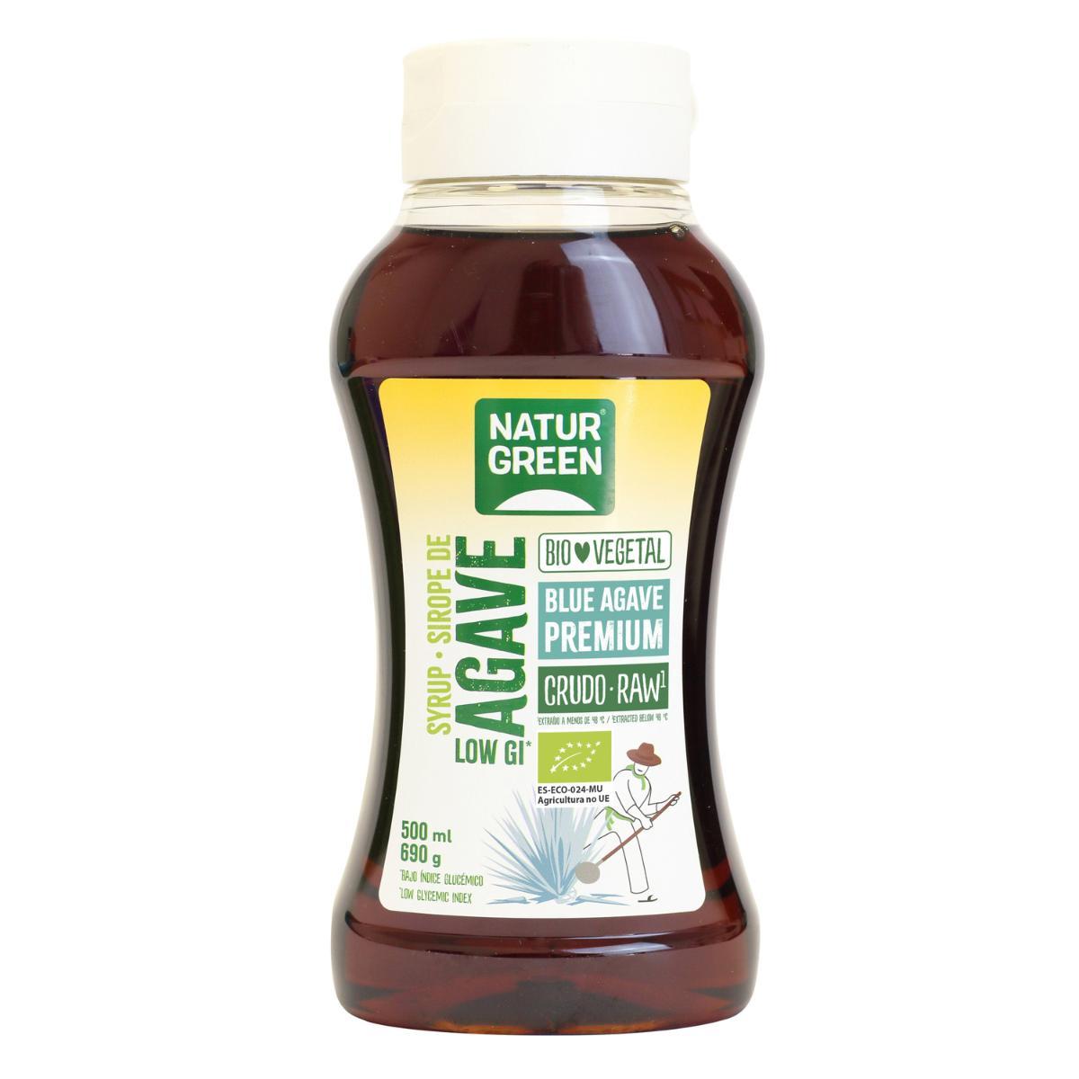 Pack 2 uds Sirope de Ágave Crudo Naturgreen 2 uds de 500 ml