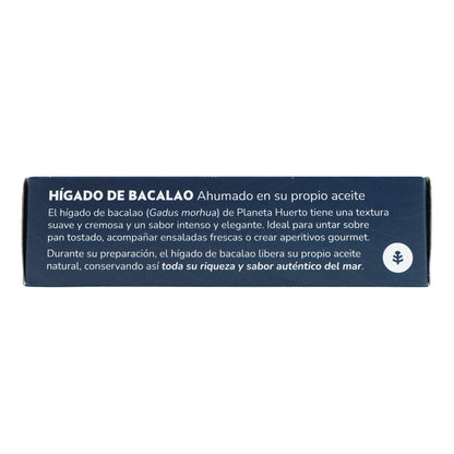 Hígado de bacalao en su propio aceite MSC pesca sostenible Planeta Huerto 120 g