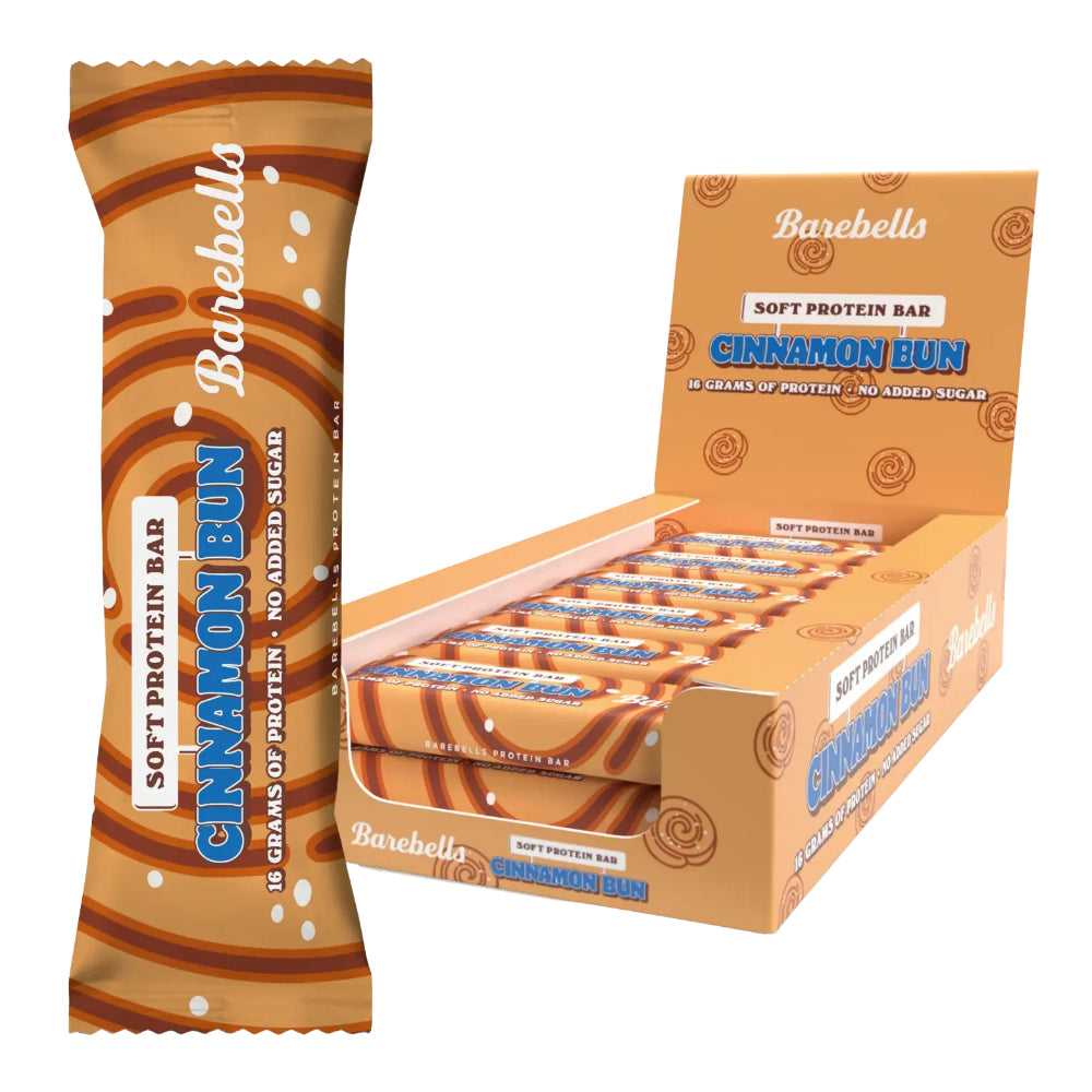 Caja De 12 Barritas De 55gr Sabor Cinnamon Bun Barebells_0