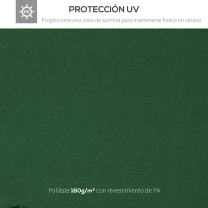 Techo Reemplazo Para Carpa Outsunny Verde 300x300 Cm_5