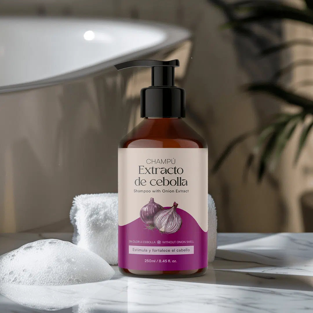 QKnatur - Champú Anticaída Con Extracto Cebolla Roja 250 Ml. Fortalece El Cabello Y Estimular Su Crecimiento_1