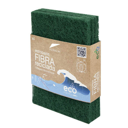 4 Estropajos reciclados Eco Friendly Kerkom
