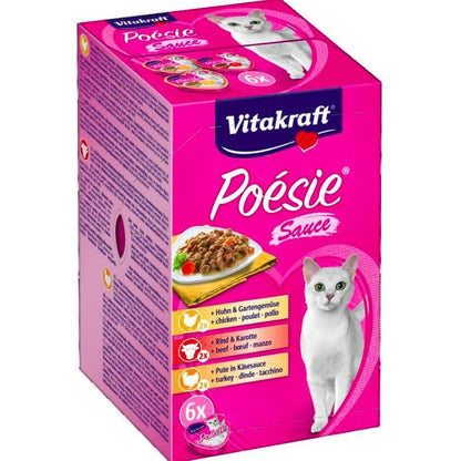 Vitakraft Vitakraft Poésie Creation Sauce Multipack 6 x 85 g comida húmeda gato