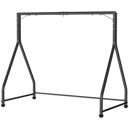 Outsunny Soporte Para Columpio De Acero Carga 360 Kg 210x117x175 Cm Negro_3
