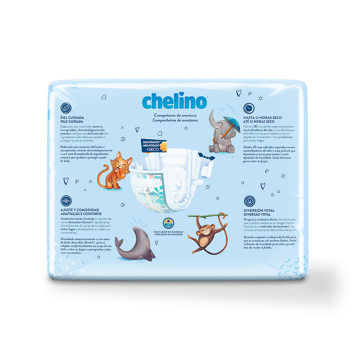 CHELINO PAÑAL T4 Gateo (9-15Kg) 34 uds