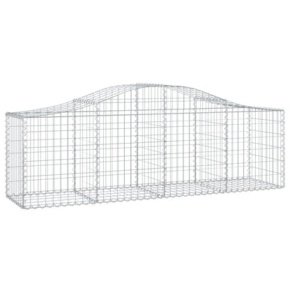 Cestas De Gaviones 40 Uds Forma De Arco Hierro 200x50x60/80 Cm_2