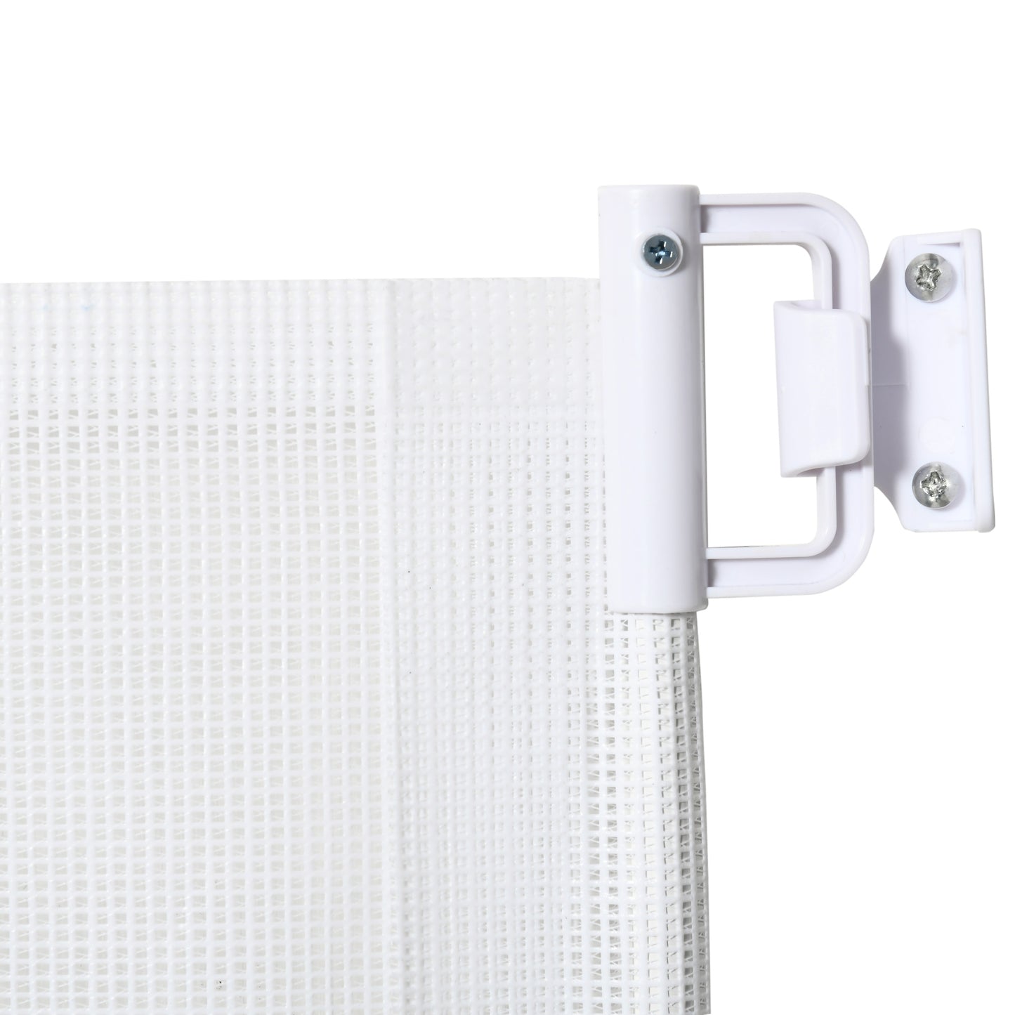 Pawhut Barrera Para Perros Retráctil Con Ancho Ajustable 5,5-115 Cm Blanco_3