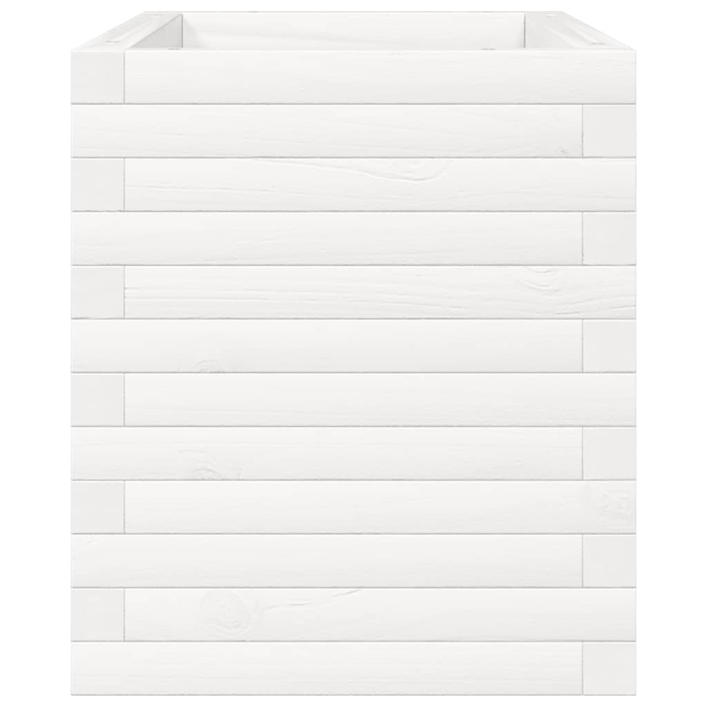 Jardinera De Madera Maciza De Pino Blanco 70x40x45,5 Cm_5