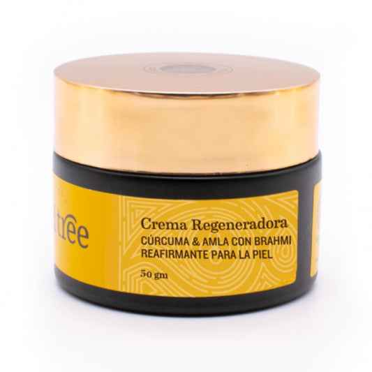 Crema facial regeneradora antiarrugas  con Cúrcuma, Amla y Bhrami Soultree 50 g