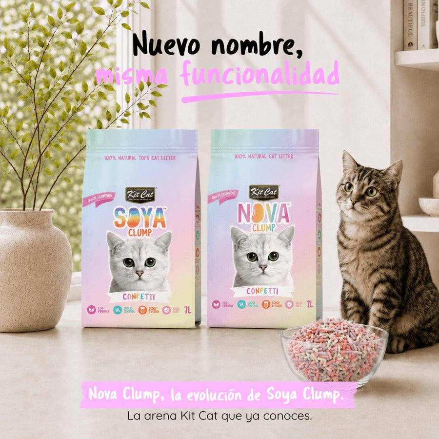 Pack 2x Kit Cat Nova Pack Ahorro - Confetti 7 L Arena Vegetal para gatos