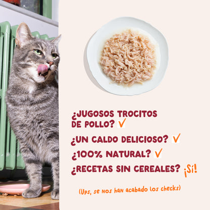 Filetes de pollo para gatos Edgard &amp; Cooper 70 g