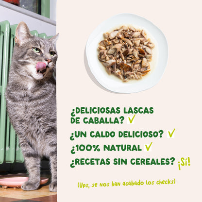 Filetes de caballa para gatos Edgard &amp; Cooper 70 g