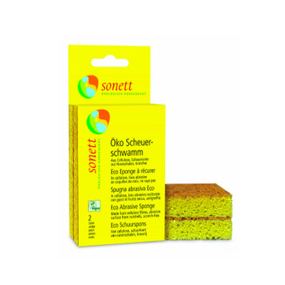 Estropajo con esponja abrasivo Sonett 2 ud
