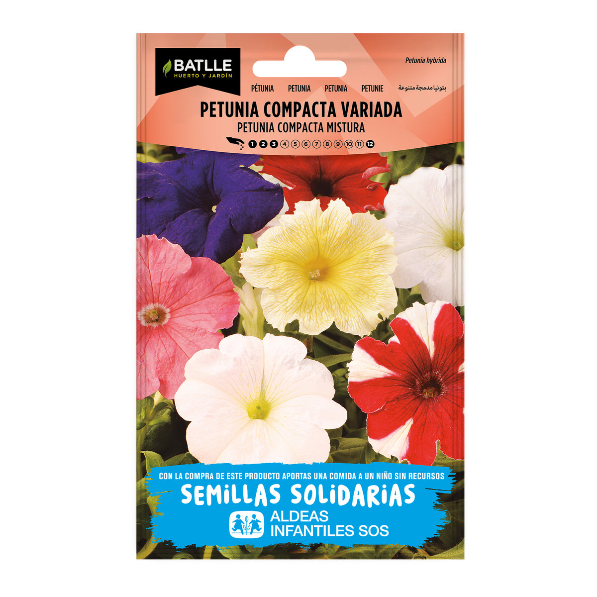 Semillas de Petunia compacta variada BatlleBio 1 unidad ALDEAS INFANTILES