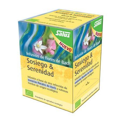 Infusión BIO Flores de Bach sosiego y serenidad Salus, 15 bolsitas