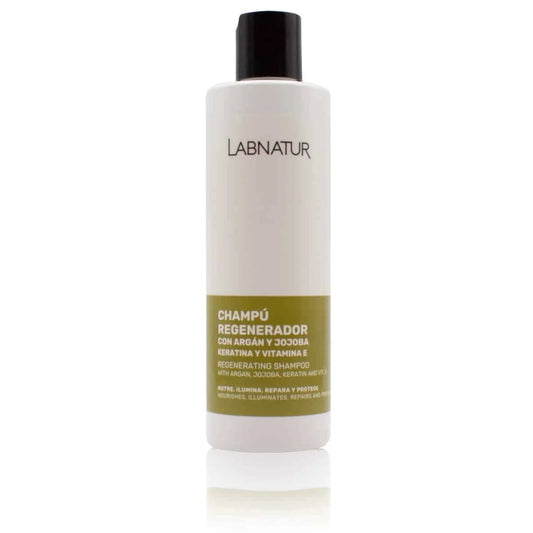 Champú Regenerador de Argán y Jojoba con Keratina Labnatur 250 ml | Nutre y Repara | Cabello Seco o Dañado_0